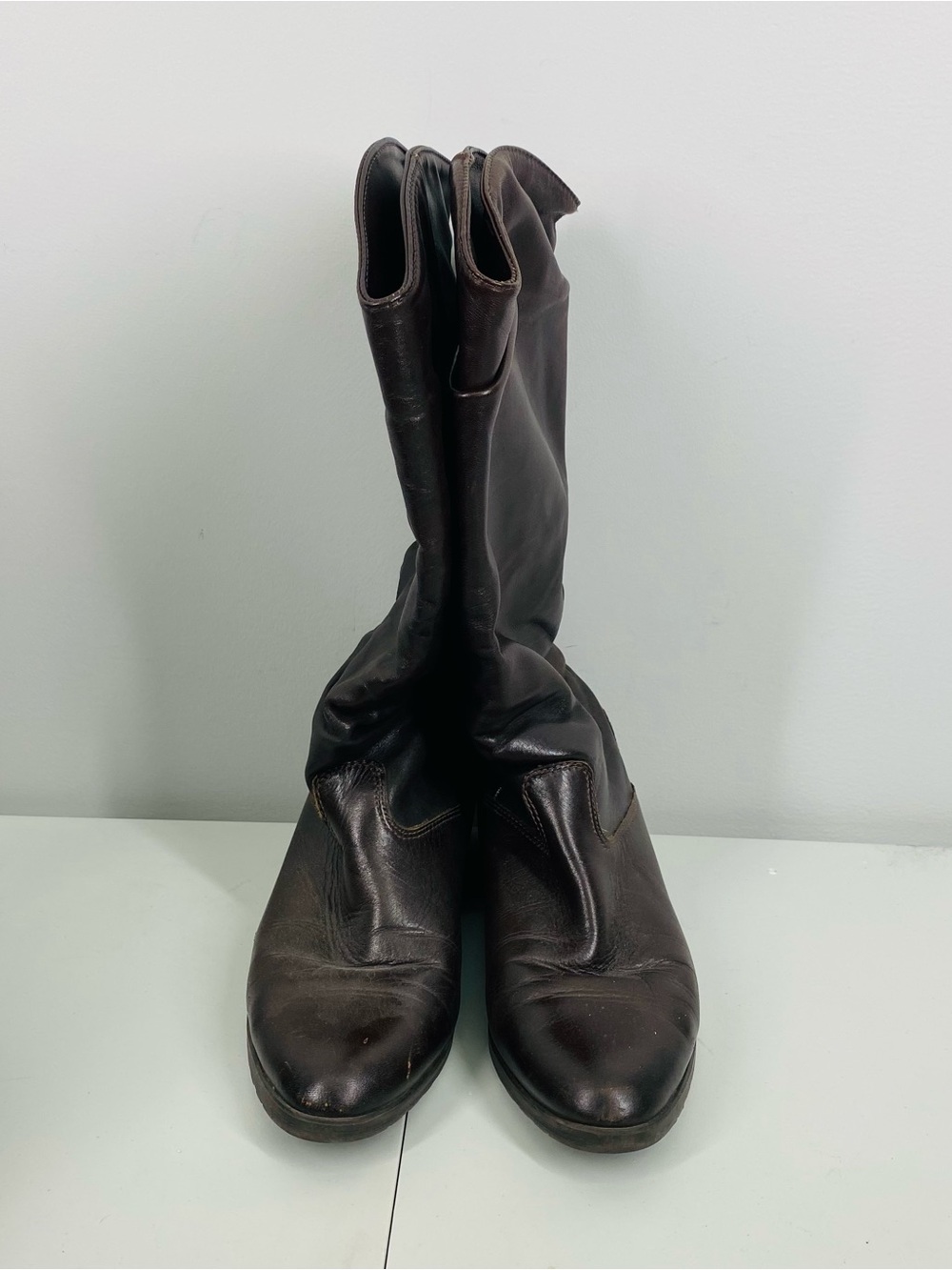 Santana Canada Dark Brown Leather Heeled Boots